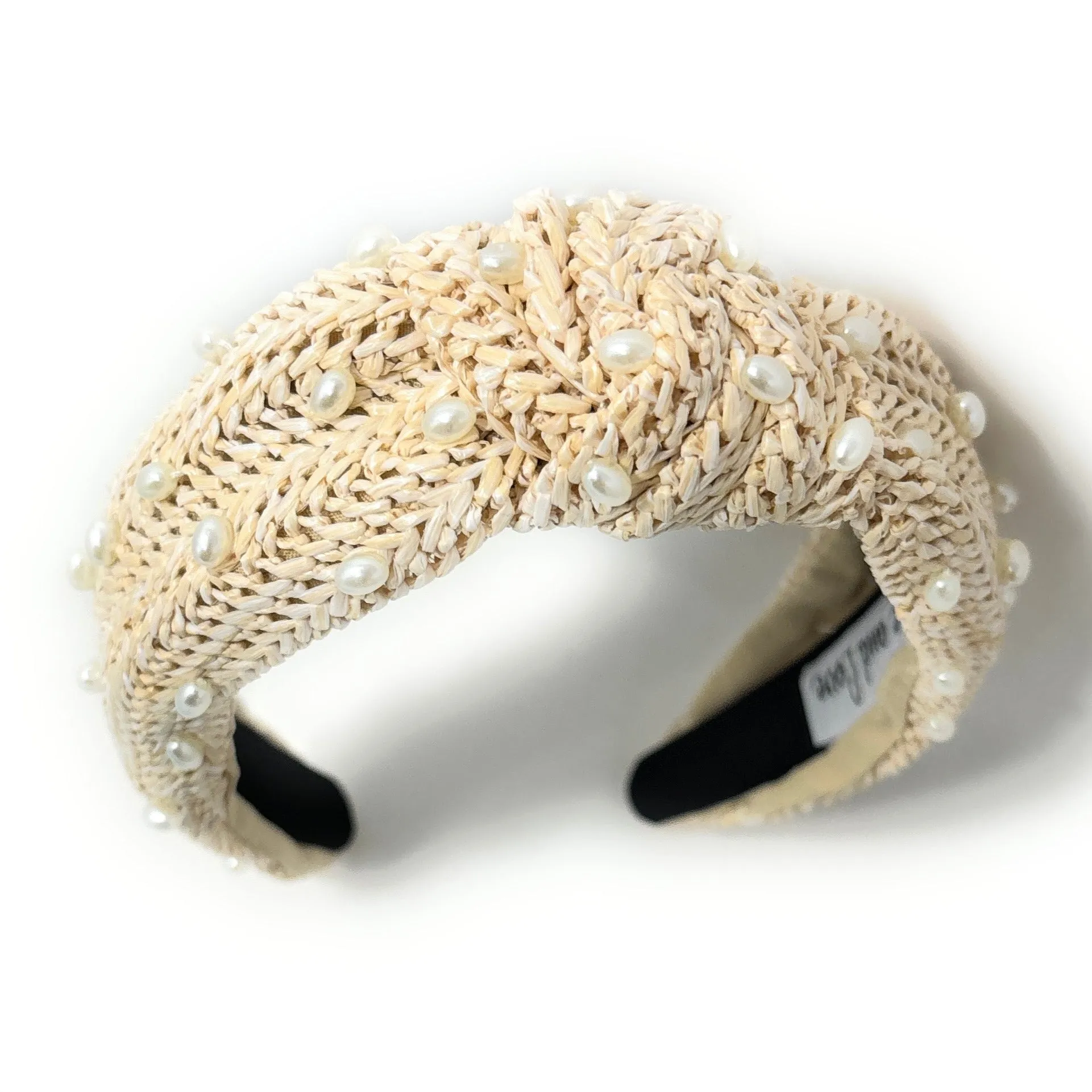 Mila Ivory Raffia Knot Headband