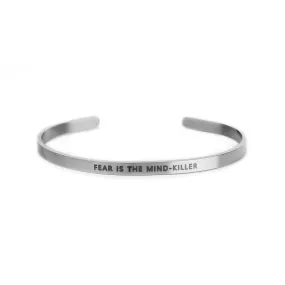 Minimal Cuff Bracelet - Matte Silver 4mm