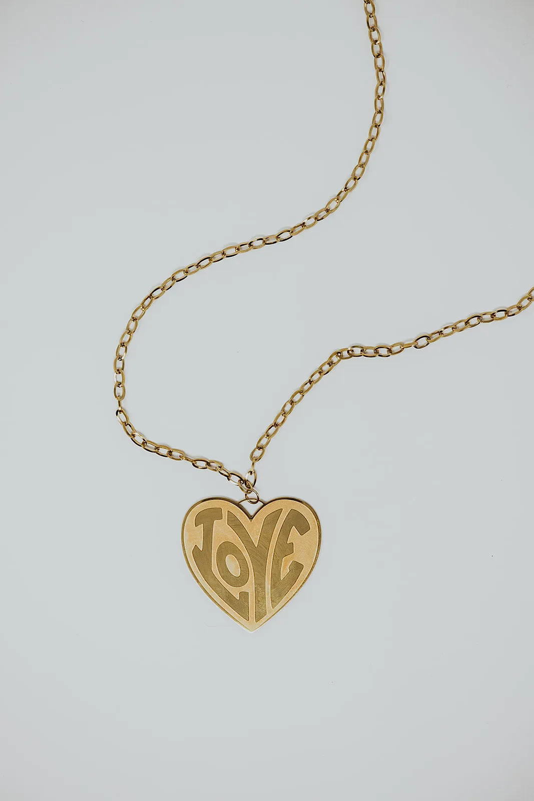 Moda 316L Stainless Steel Love Pendant Necklace