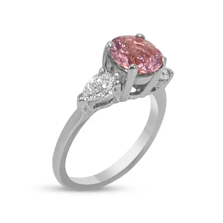 Morganite and Diamond Ring