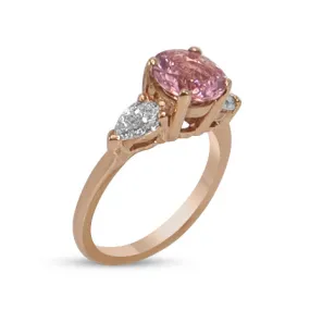Morganite and Diamond Ring