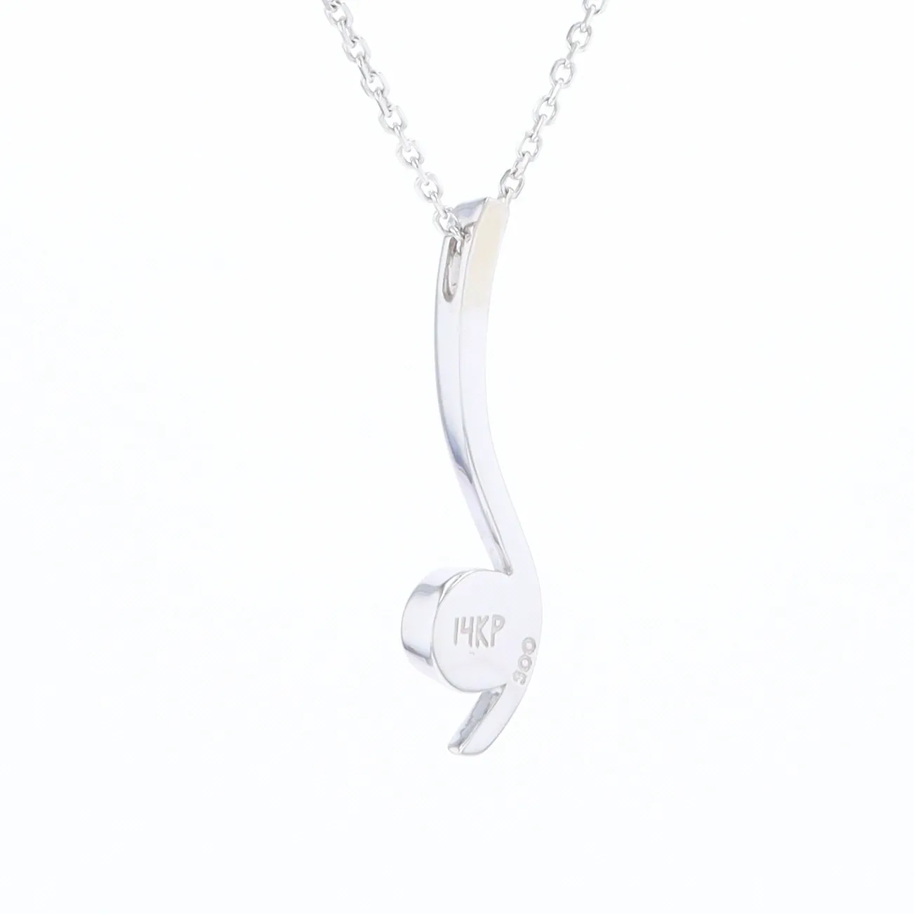 Mother Of Pearl Round Inlaid Curved Bar Pendant