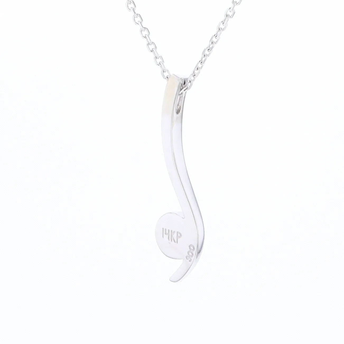 Mother Of Pearl Round Inlaid Curved Bar Pendant