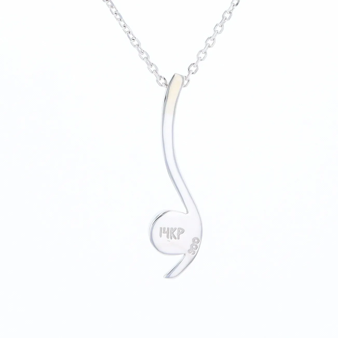 Mother Of Pearl Round Inlaid Curved Bar Pendant