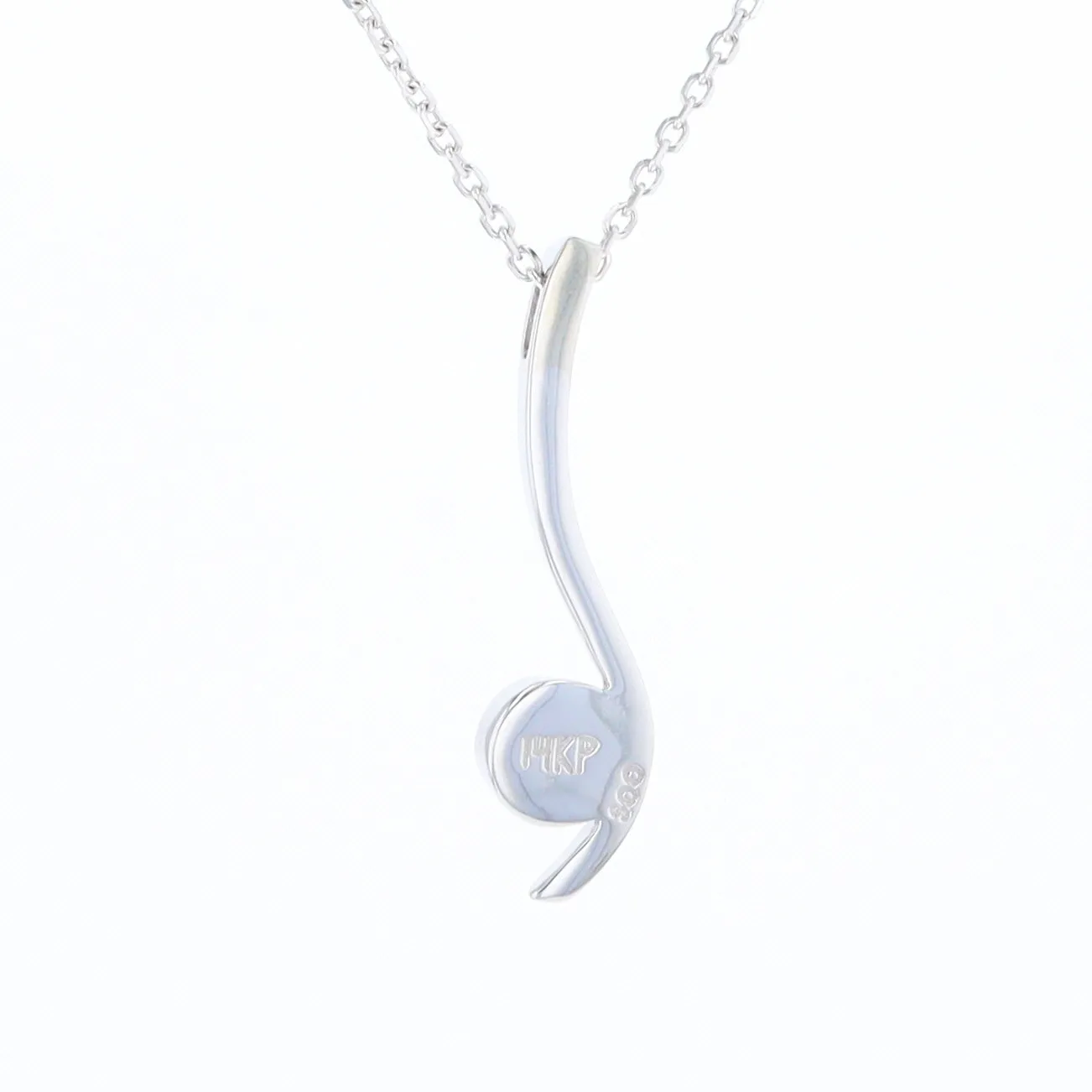 Mother Of Pearl Round Inlaid Curved Bar Pendant