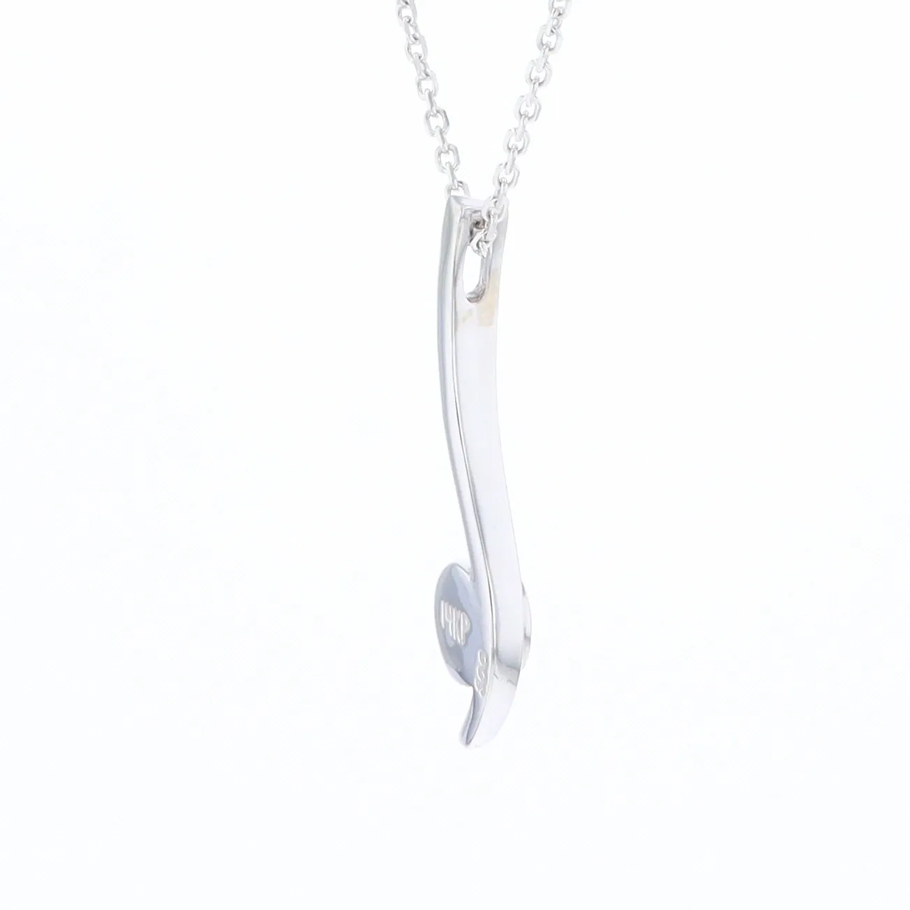Mother Of Pearl Round Inlaid Curved Bar Pendant