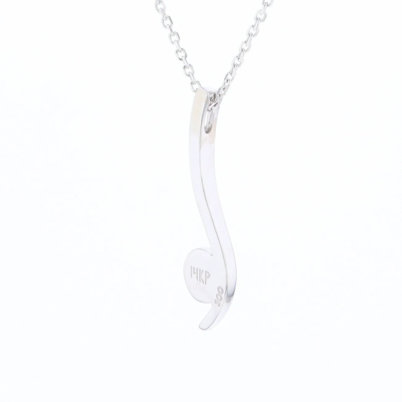 Mother Of Pearl Round Inlaid Curved Bar Pendant