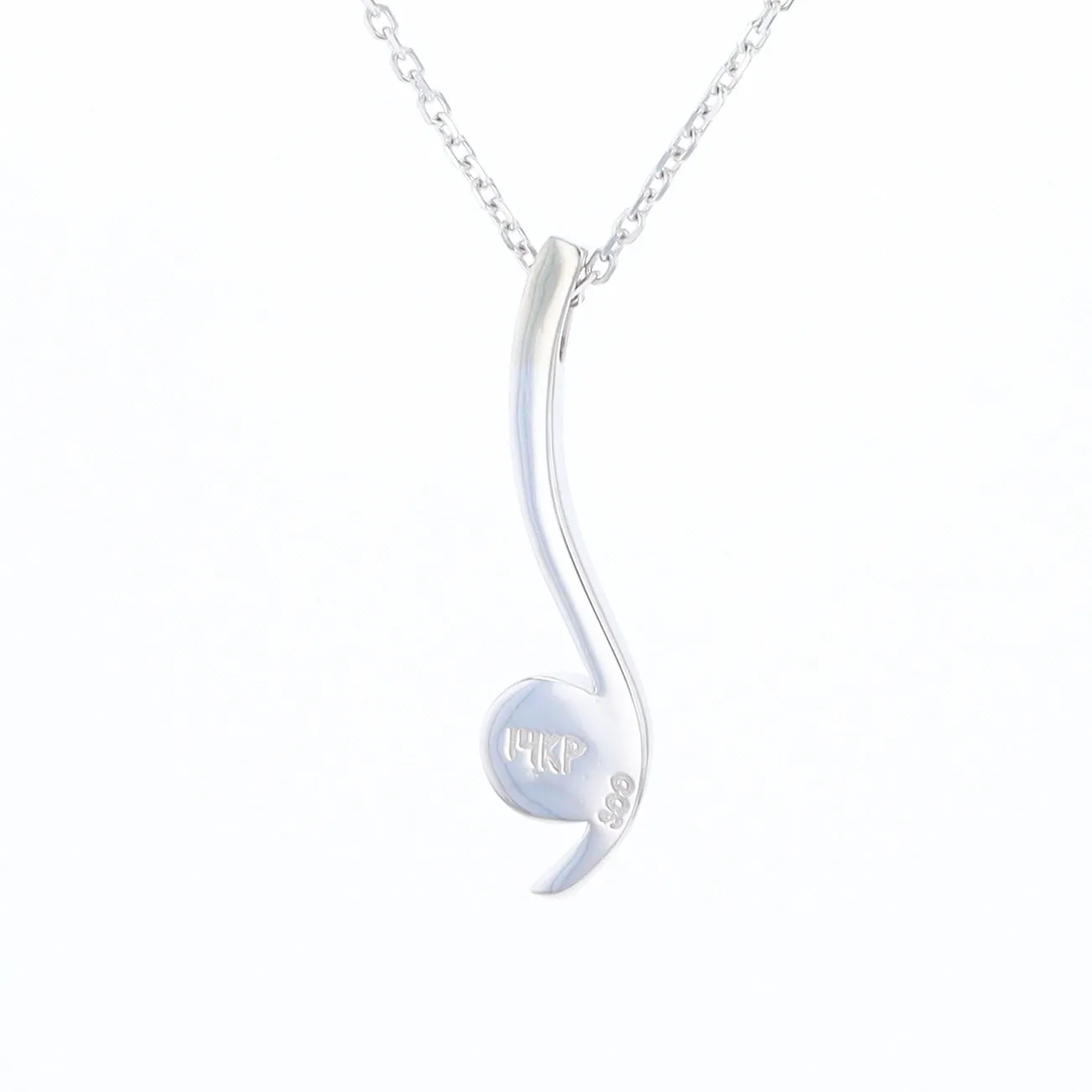 Mother Of Pearl Round Inlaid Curved Bar Pendant