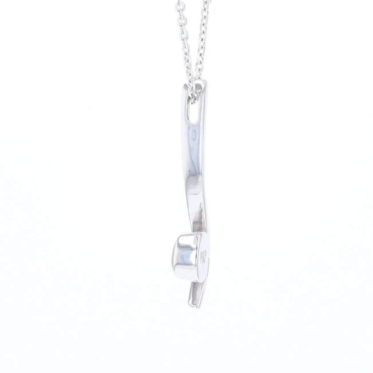 Mother Of Pearl Round Inlaid Curved Bar Pendant