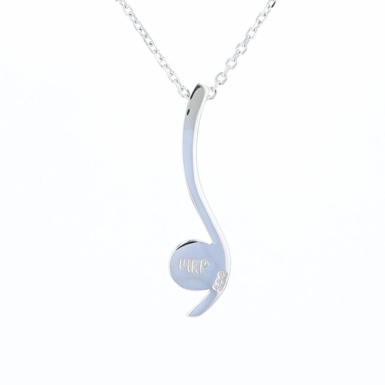 Mother Of Pearl Round Inlaid Curved Bar Pendant