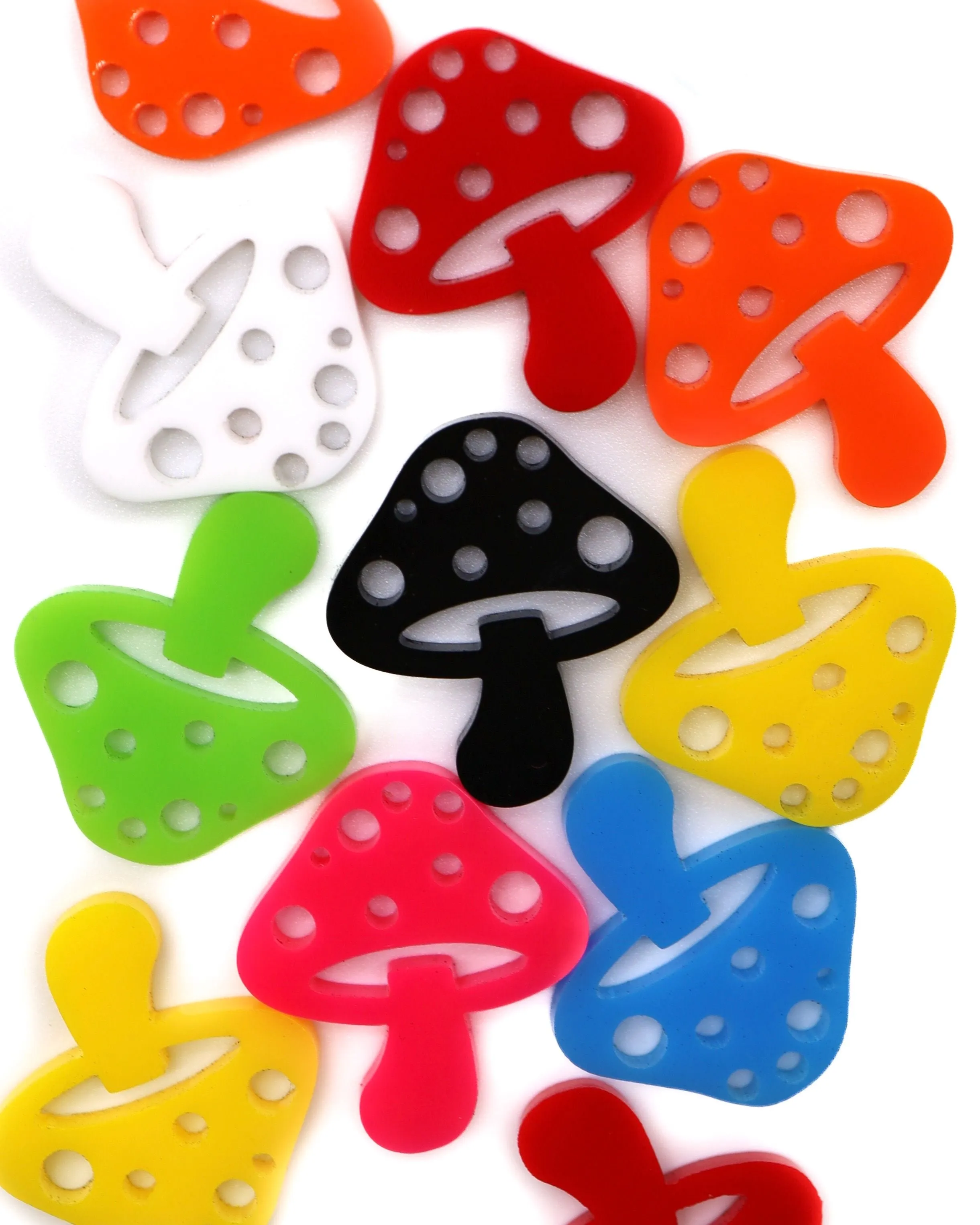 Mushrooms Rave Kandi Charms 10 Pack