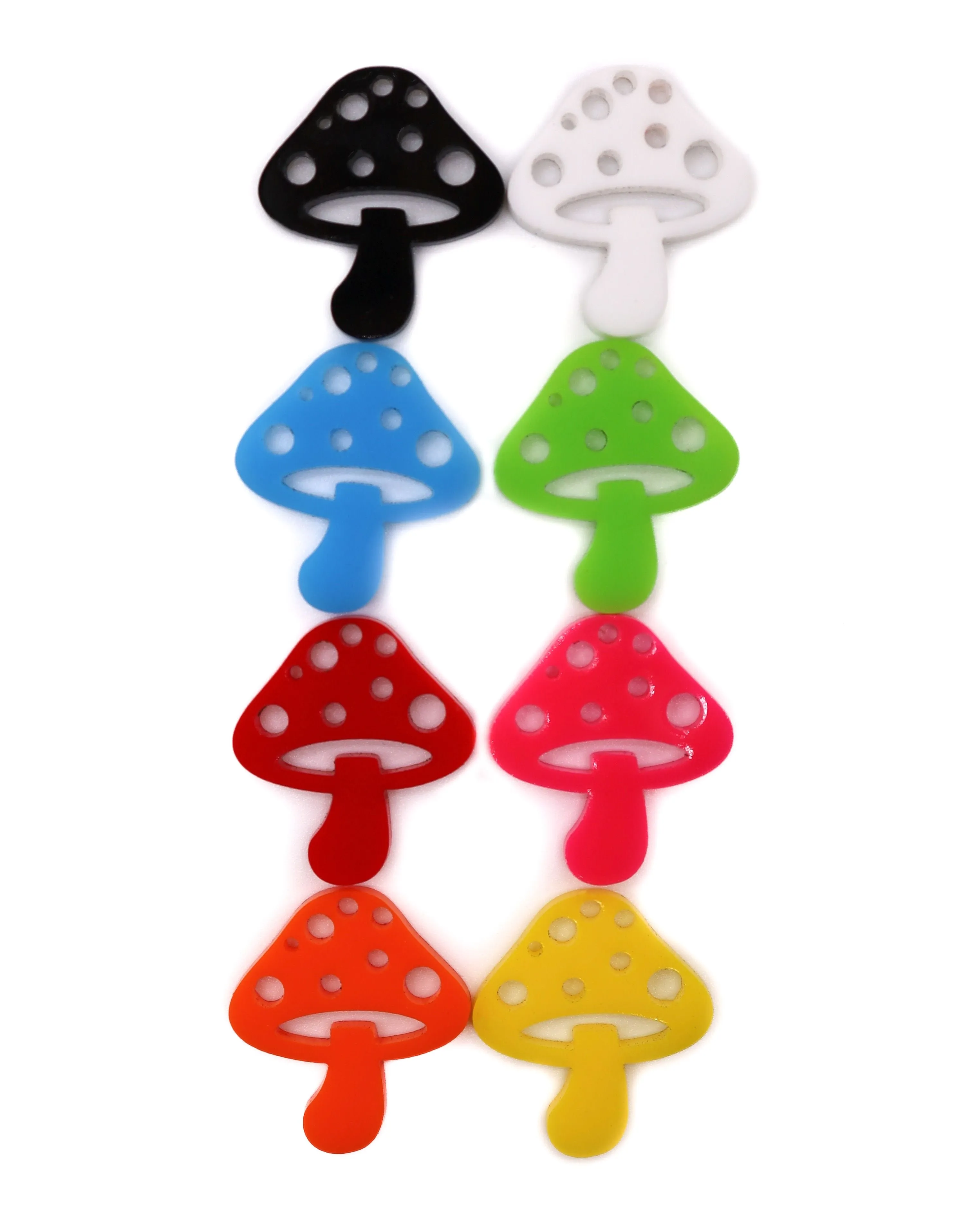 Mushrooms Rave Kandi Charms 10 Pack