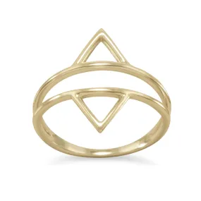 Nadia Double Triangle Ring