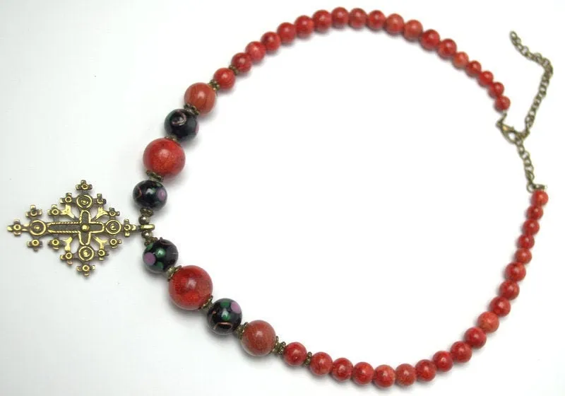 Natural Ukrainian red coral necklace Vintage coral necklace Genuine real coral Personalized gifts for mom Gifts for her Anniversary gifts