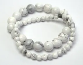 Natural white howlite bracelet Balance bracelet Gemstone bracelet Stress Relief Bracelet Insomnia Bracelet Howlite jewelry Gifts for her mom
