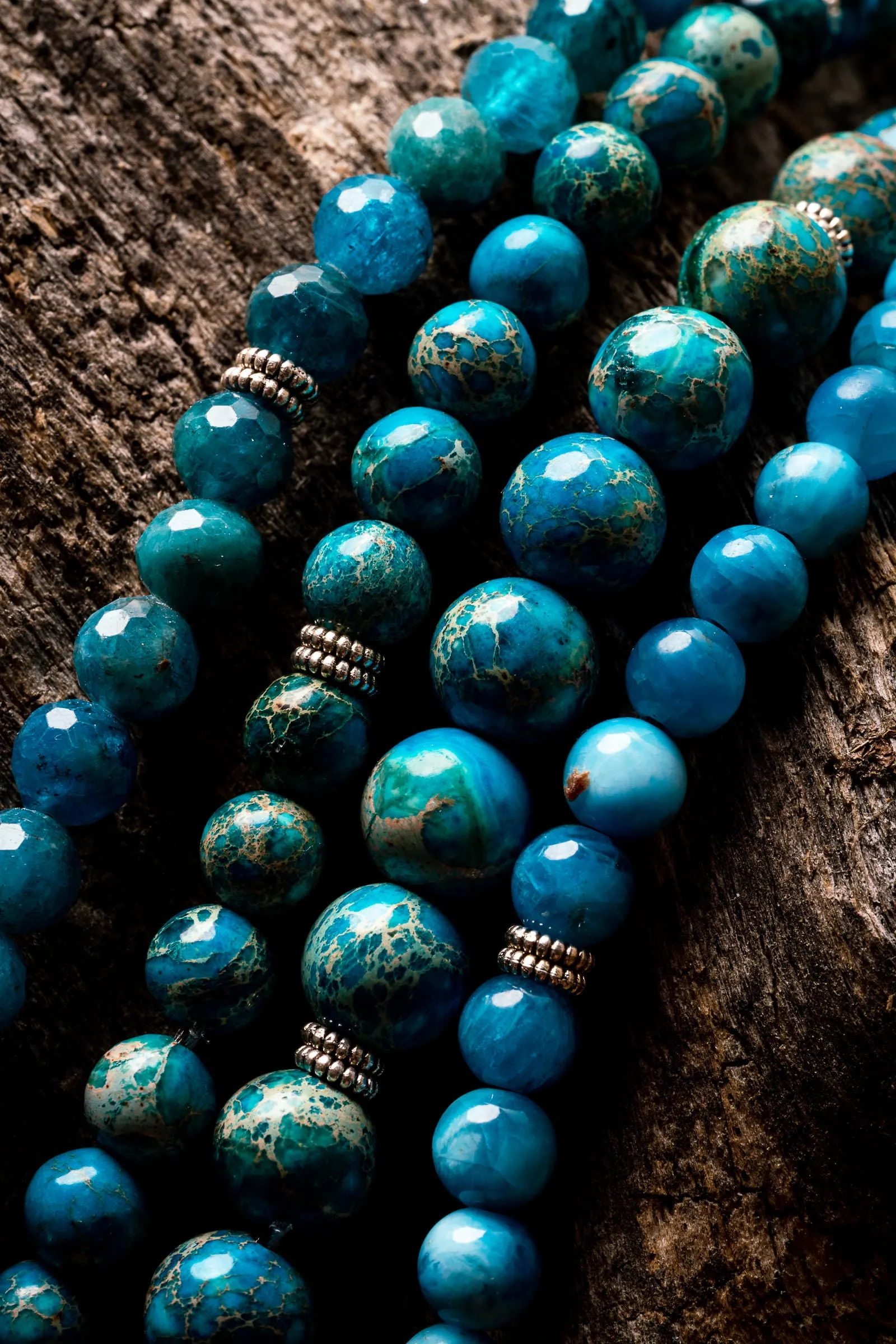 Neon Apatile Natural Gemstone Bracelet (2 Styles)
