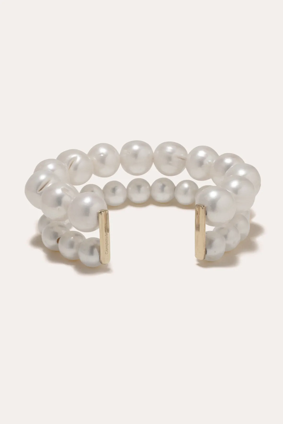 One [Blank] Can Change the World - Pearl and Gold Plated Cuff
