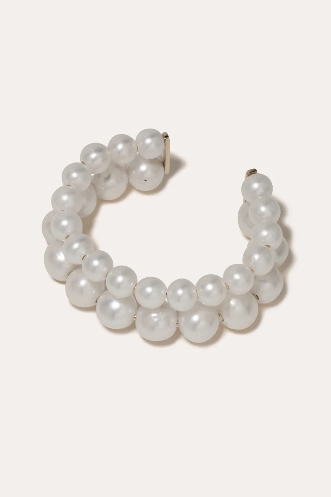 One [Blank] Can Change the World - Pearl and Gold Plated Cuff