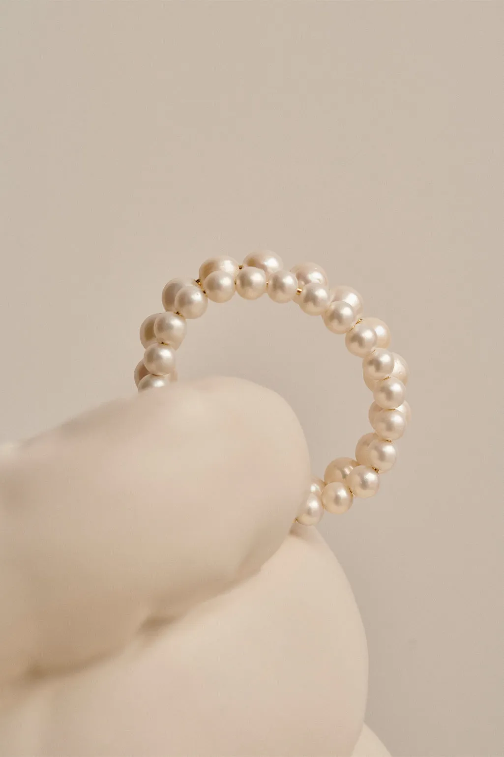 One [Blank] Can Change the World - Pearl and Gold Plated Cuff