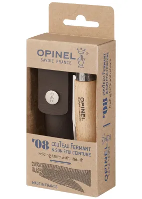Opinel Tradition Classic N°08 Stainless Steel Knife & Sheath Set