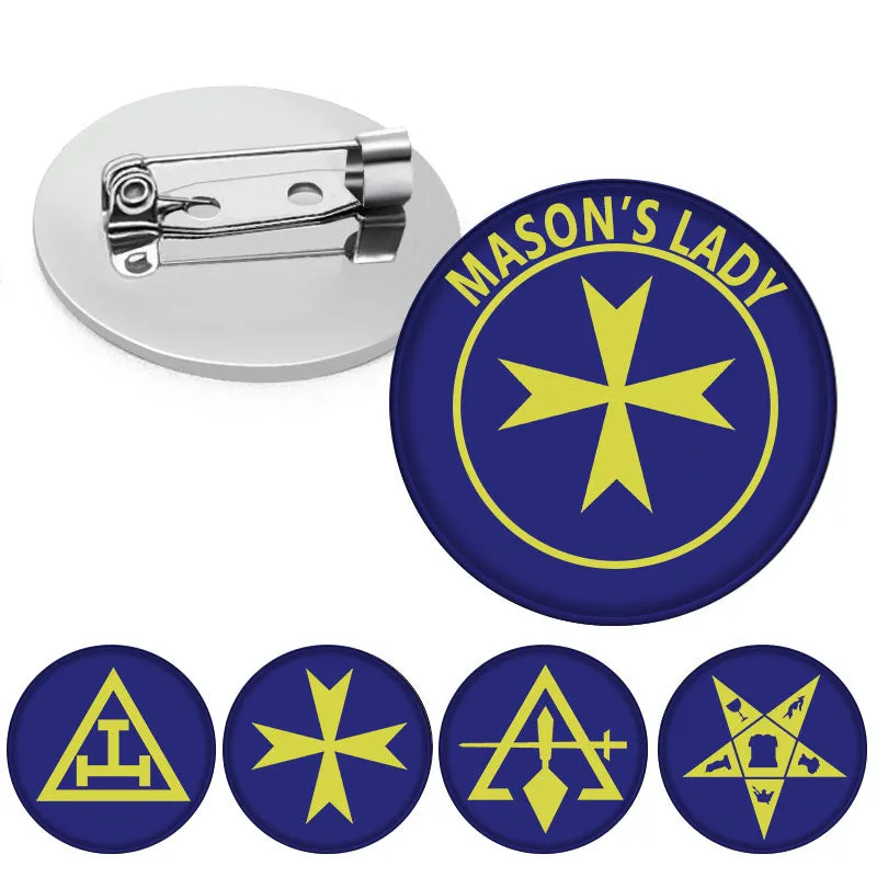 Order Of Malta Commandery Brooch - Mason's Lady