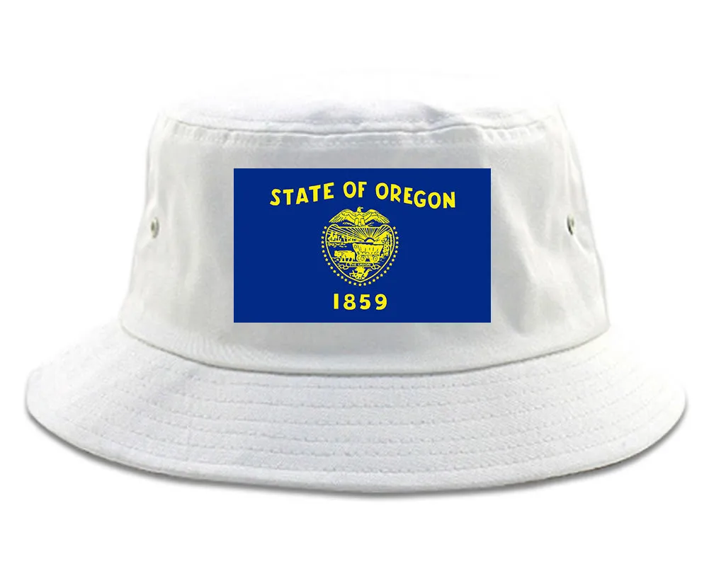 Oregon State Flag OR Chest Mens Bucket Hat