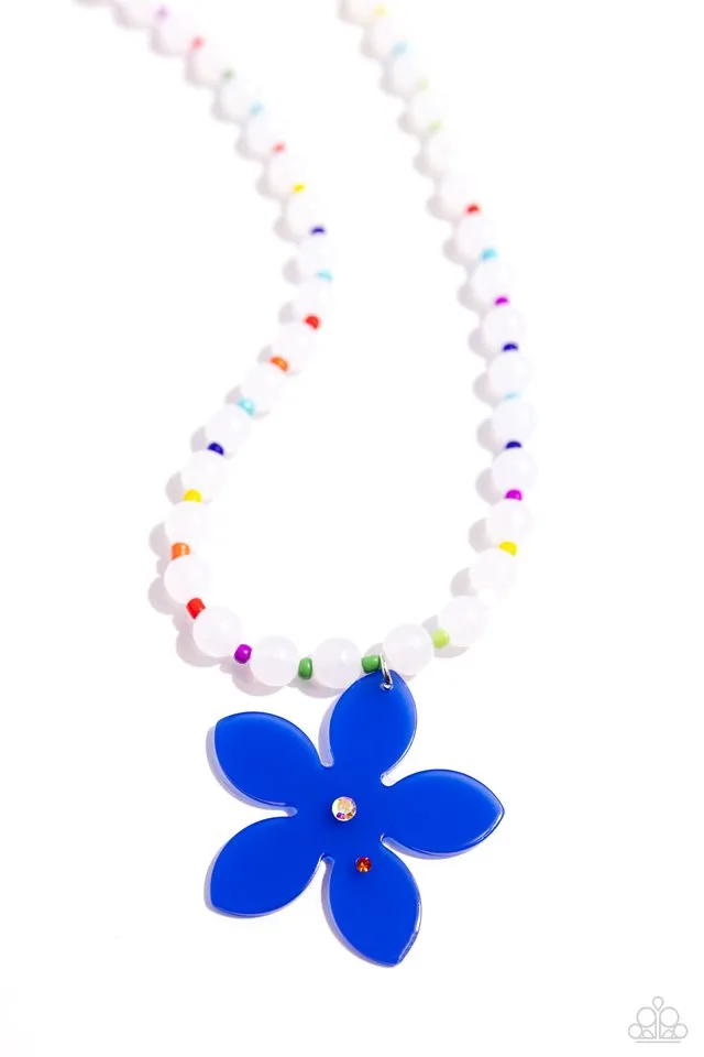 Paparazzi Necklace ~ Nostalgic Novelty - Blue
