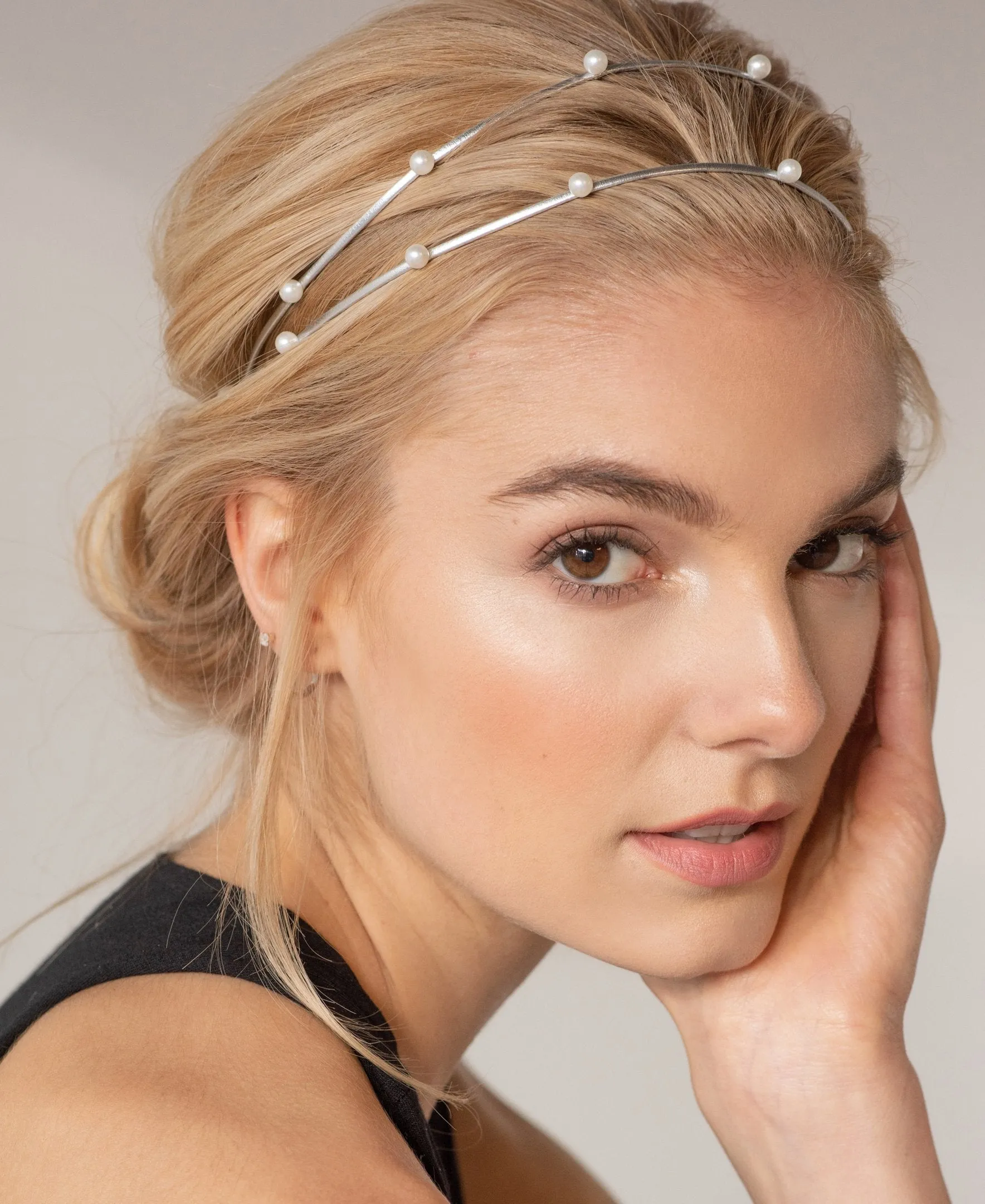 Pearl Drops Elastic Headband