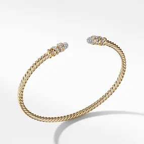 Petite Helena Bracelet in 18K Yellow Gold with Pave Diamond