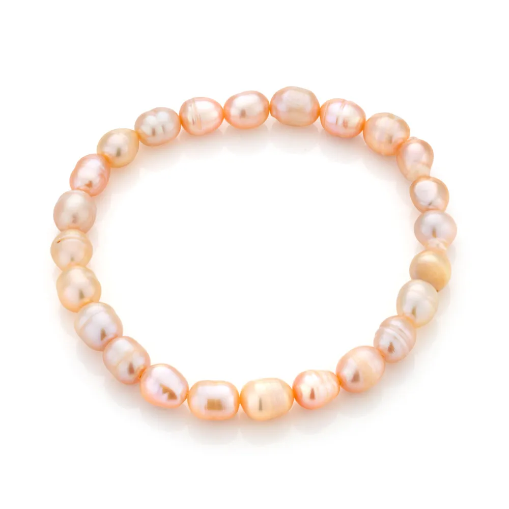 Pink 6-7mm Freshwater Pearl Bracelet