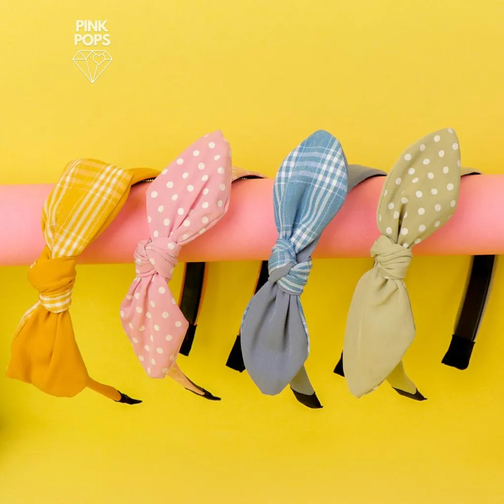 Polka & Checked  Design Hairbands