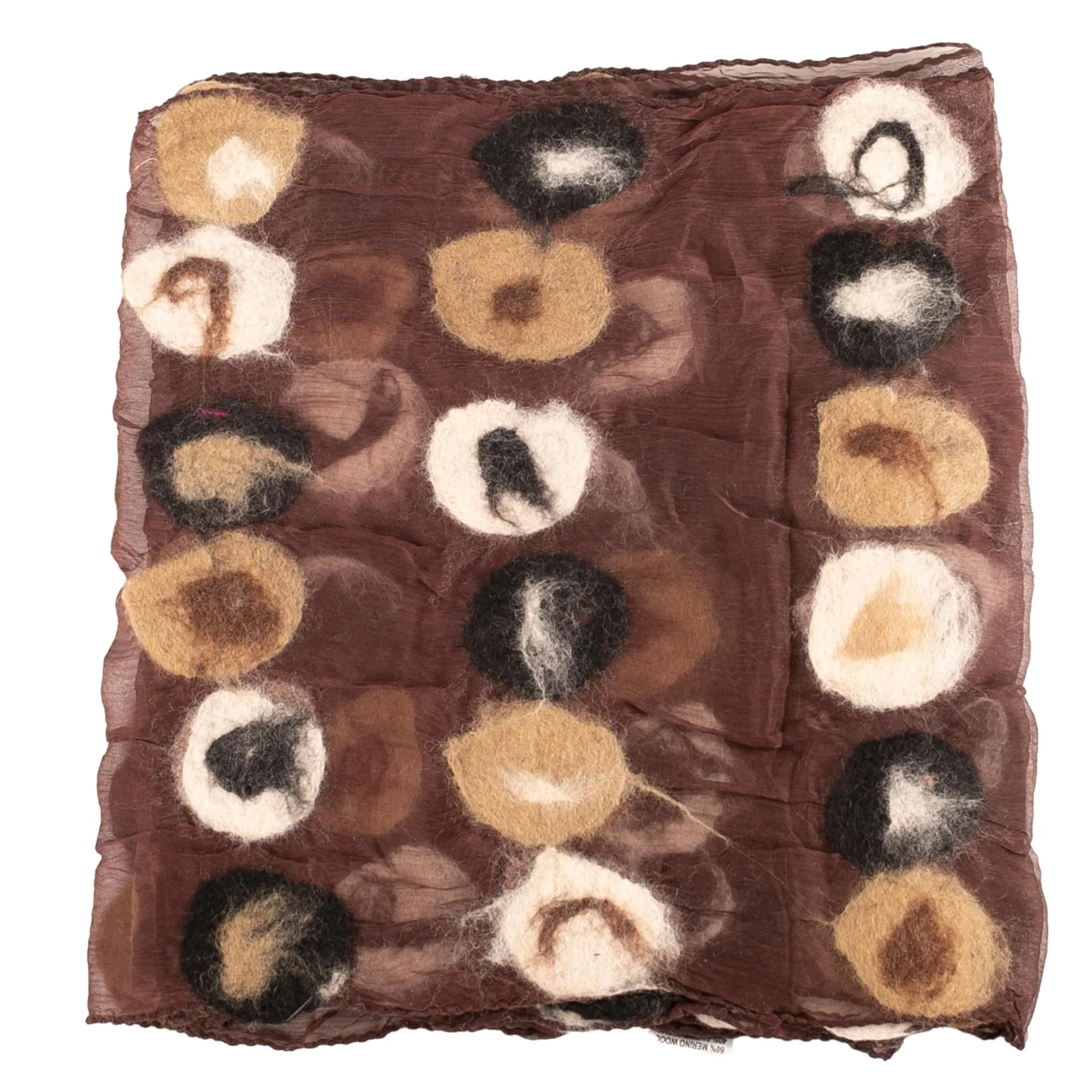 Polka Dot Felt Scarf