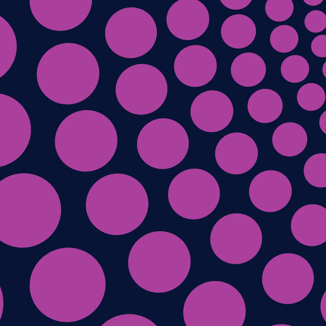 Polka Mini Scarf - Navy / Mauve