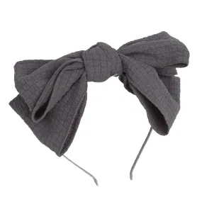 Project 6 Floppy Muslin Headband - Charcoal
