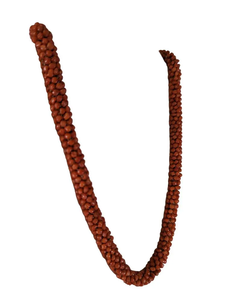 R 14k clasp Italian red coral necklace