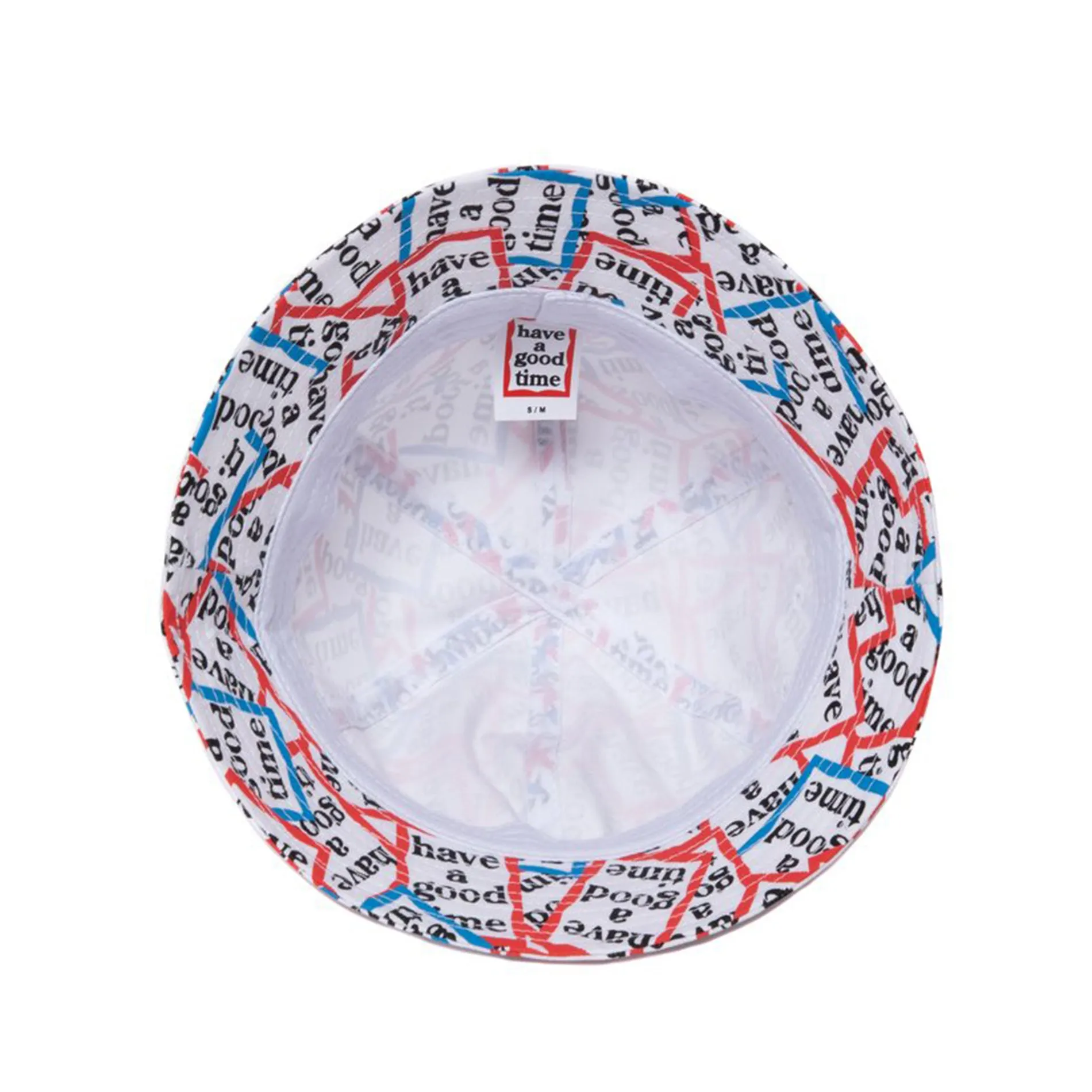 Red & Blue Frame Allover Bucket Hat