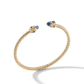 Renaissance Bracelet in 18K Yellow Gold with Blue Sapphires