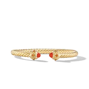 Renaissance Bracelet in 18K Yellow Gold with Carnelian and Citrine