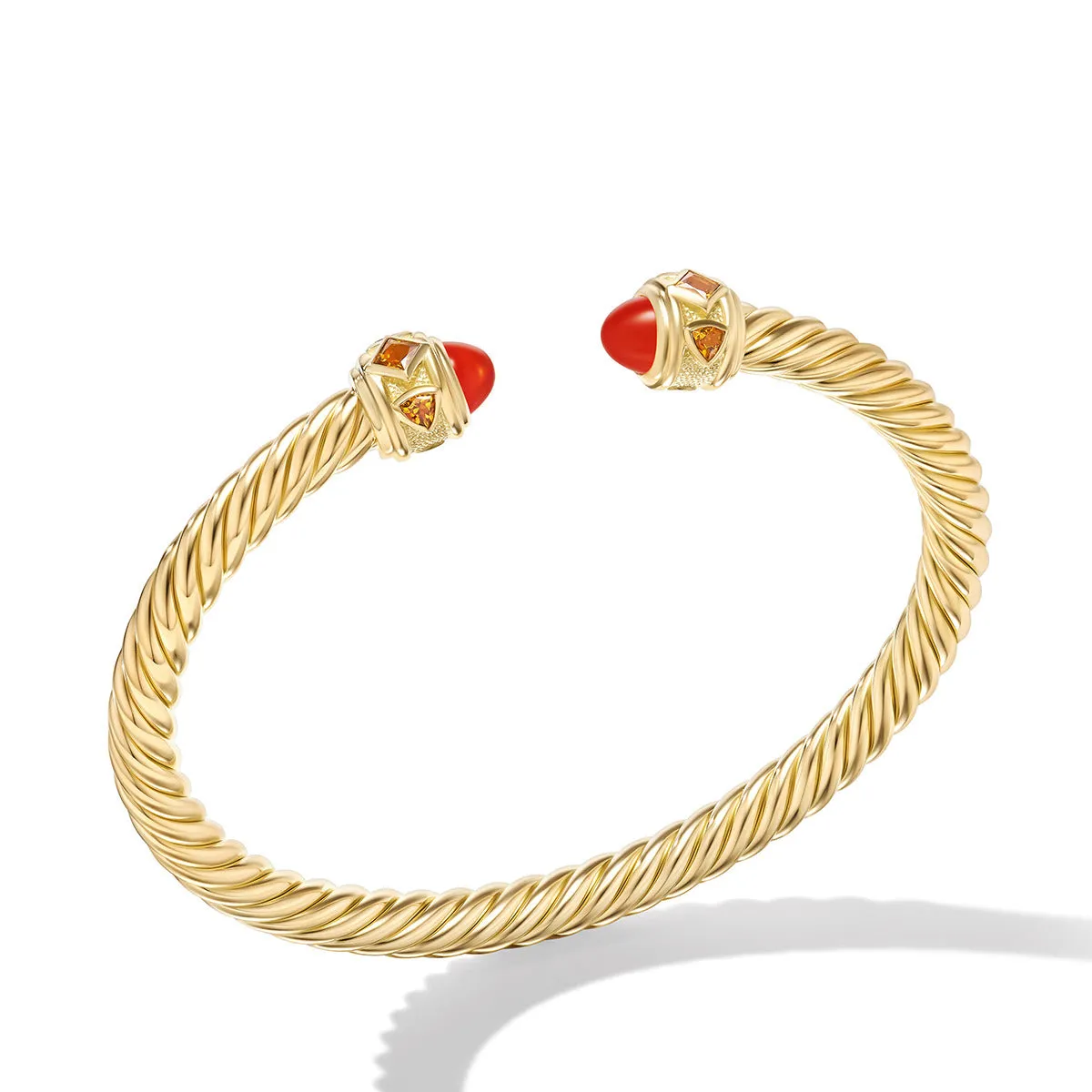 Renaissance Bracelet in 18K Yellow Gold with Carnelian and Citrine