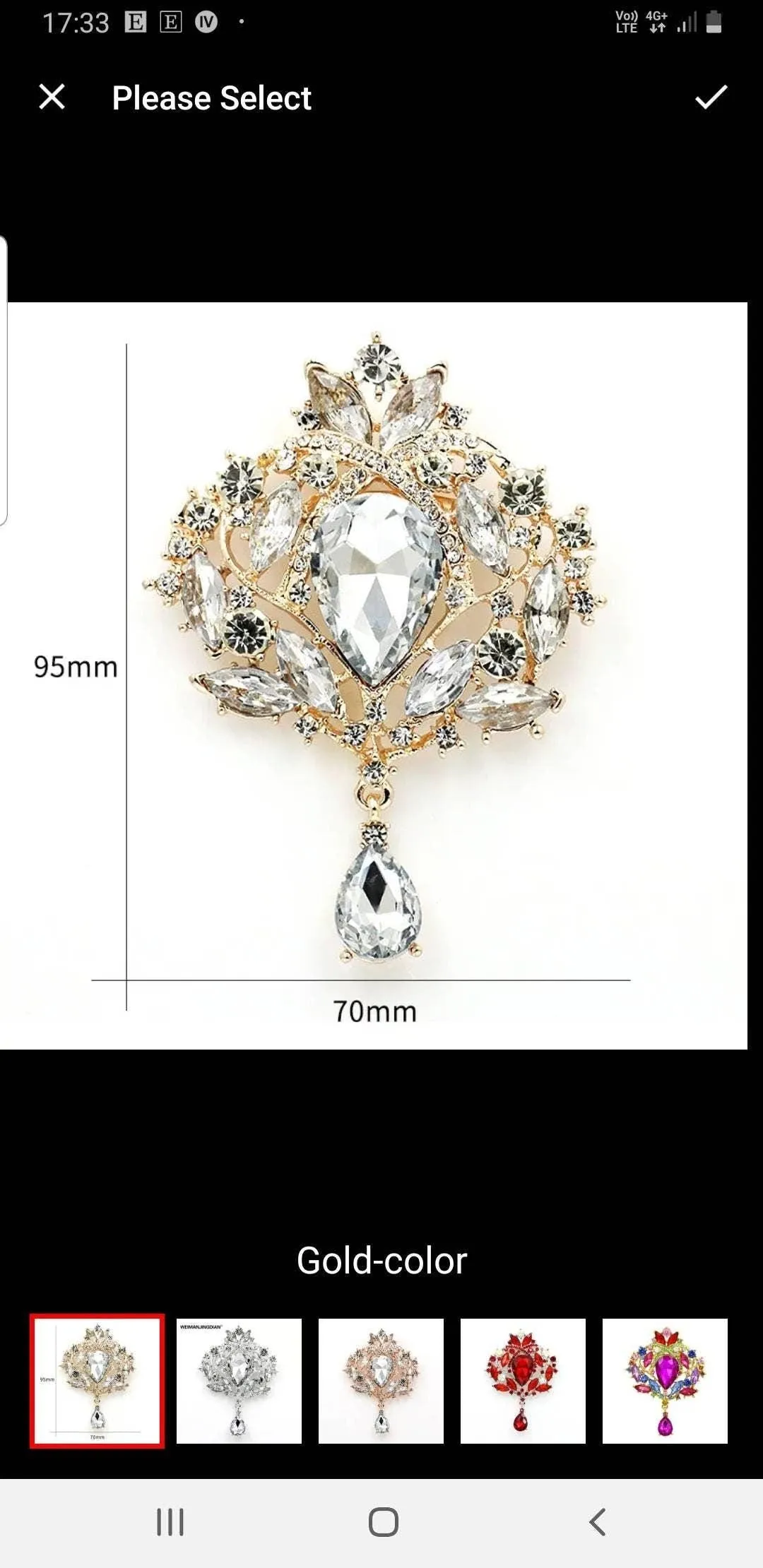Rose gold or gold rhinestone drop Groom Boutonniere. Alternative flower Wedding Buttonhole Pin. Wedding Boutonnière