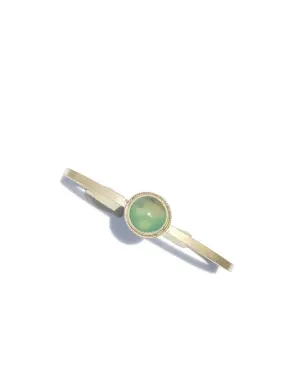 Round Chrysoprase Cuff Bracelet