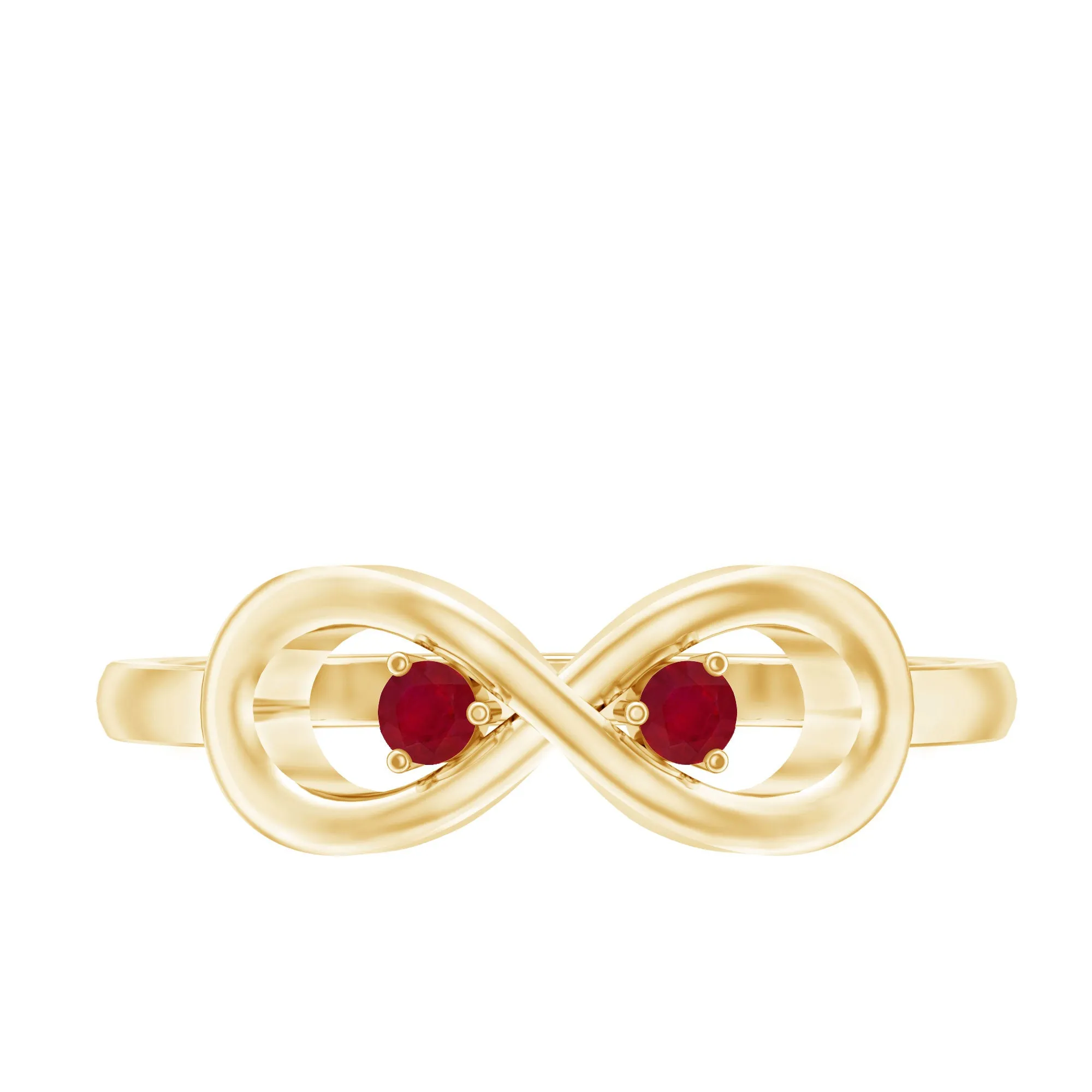 Ruby Infinity Promise Ring for Her