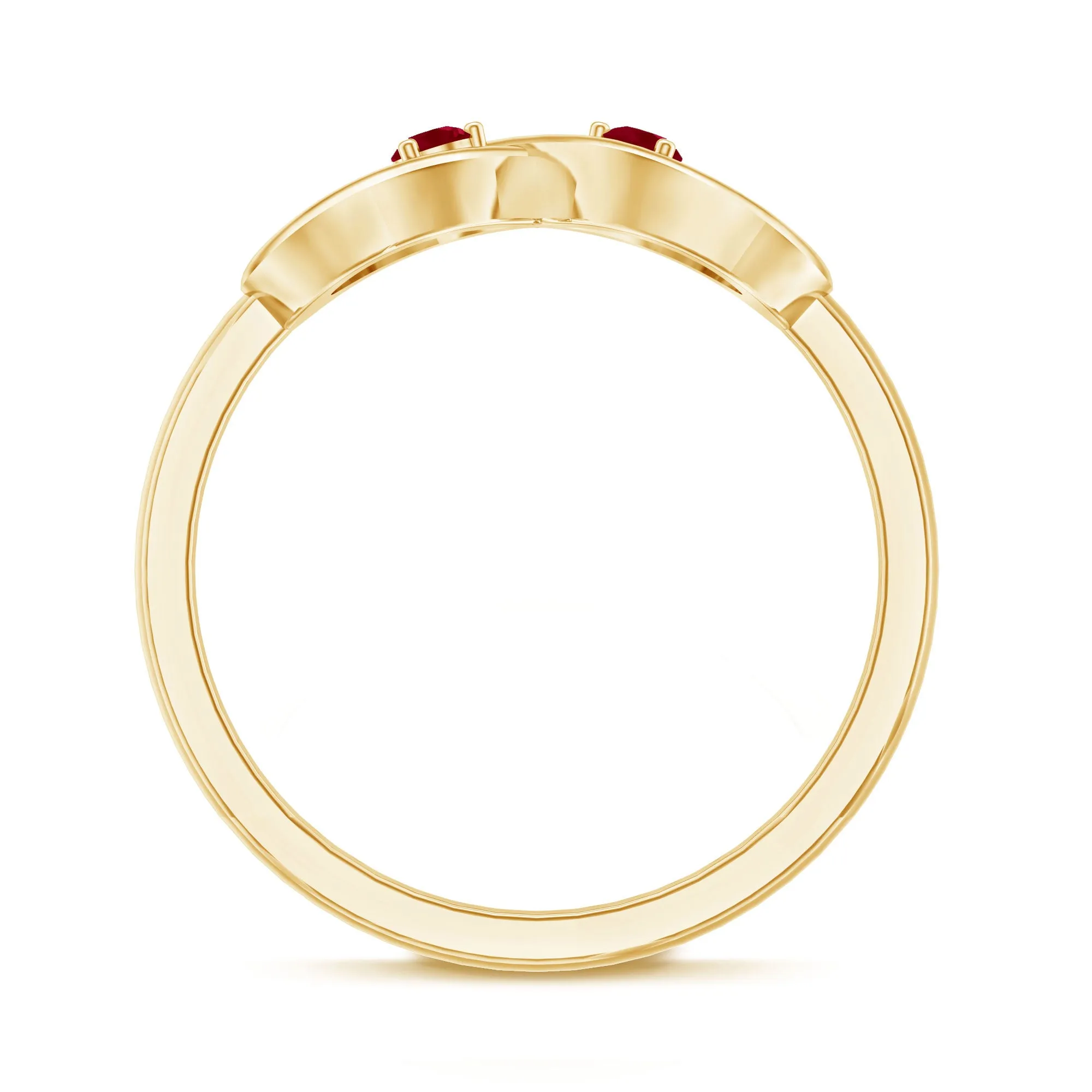 Ruby Infinity Promise Ring for Her