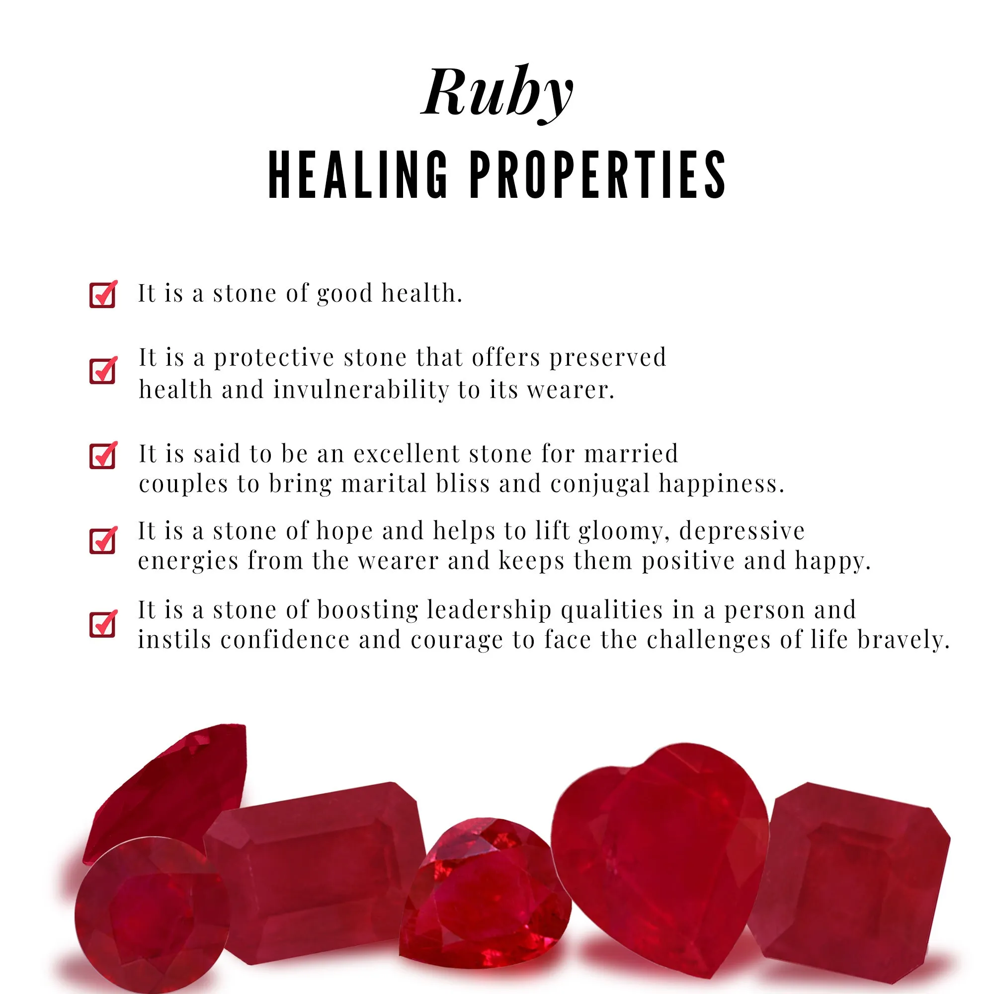 Ruby Infinity Promise Ring for Her