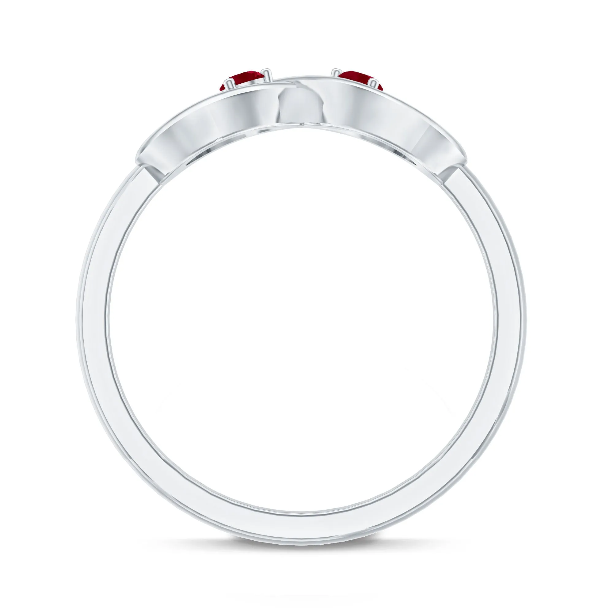 Ruby Infinity Promise Ring for Her