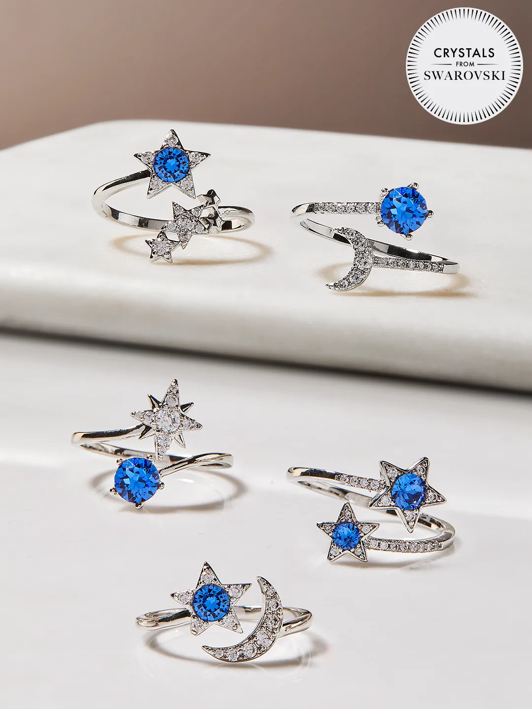 Sapphire Candle - Sapphire Jewelry Collection Made With Crystals From Swarovski®