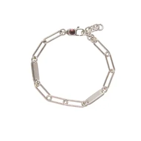 Scosha Elliptical Chain Bracelet in Sterling Silver