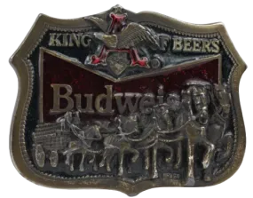 Shire Horse Budweiser King of Beers Belt Buckle