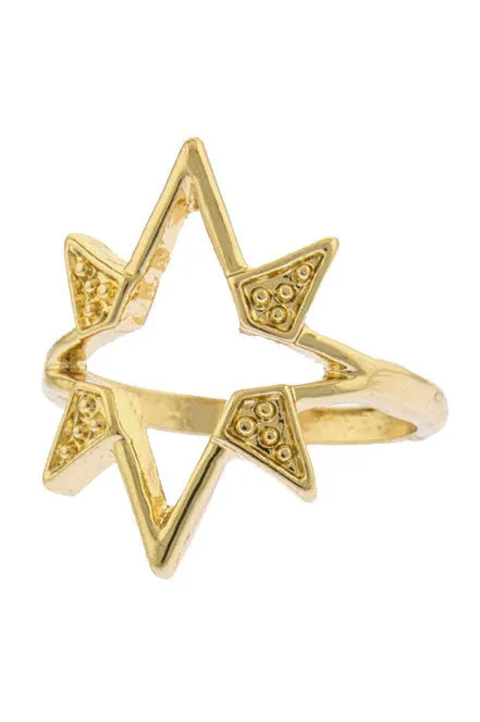 Shooting Star Knuckle Ring (Silver)