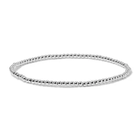 Silver Round Bead Bracelet - 3mm